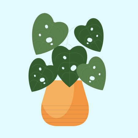 house plant flat design vector ilustrationのイラスト素材