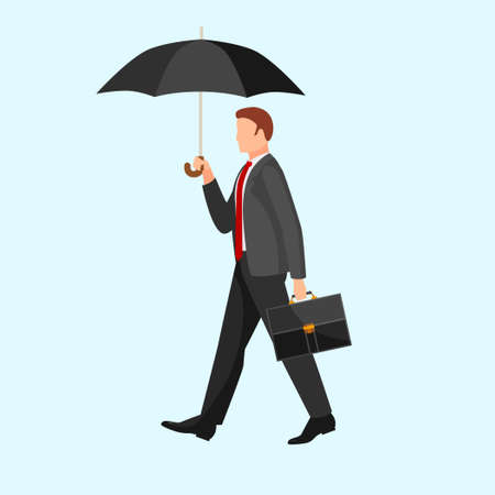 people with umbrella icon vector ilustrationのイラスト素材