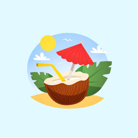 summer holiday composition icon vector ilustrationのイラスト素材