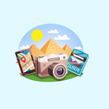 summer holiday composition icon vector ilustrationのイラスト素材
