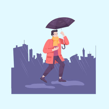 weather composition with square vector ilustrationのイラスト素材
