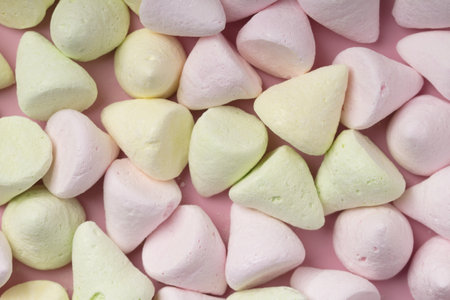 Background or texture of pink marshmallows.の写真素材
