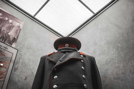 Uniform of soviet officers. Close up view.のeditorial素材