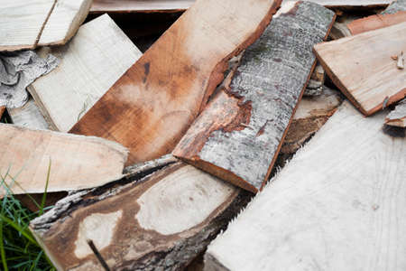 Wooden planks for house construction
