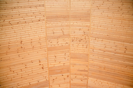 background of wooden vaulted ceiling