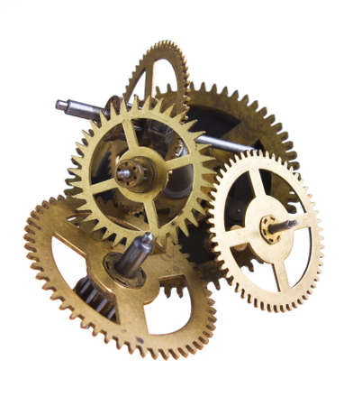 Gear of the clock isolated on white background