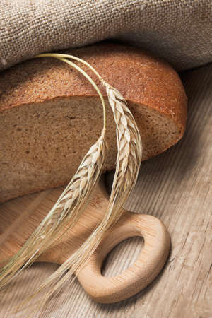 bread and ears on the table