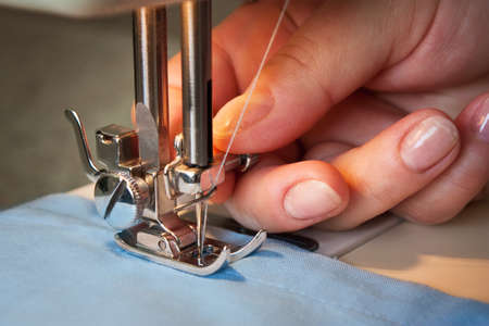 sewing machine and item of clothingの写真素材
