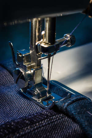 sewing machine and item of clothingの写真素材