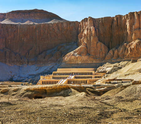  the Memorial Temple of Hatshepsut . Luxor, Egypt, 2012 yearのeditorial素材
