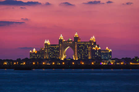 DUBAI, UAE - NOVEMBER 17: Atlantis Hotel  in Dubai. UAE. November 17, 2012. The newly opened multi-million dollar Atlantis Resort, Hotel & Theme Park at the Palm Jumeirah Island in Dubaiのeditorial素材