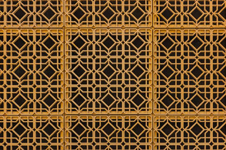 Oriental decoration on the walls of houses in Dubai in the UAEの写真素材