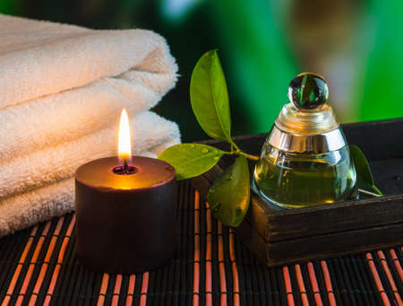 tools and accessories for spa treatments and relaxationの写真素材