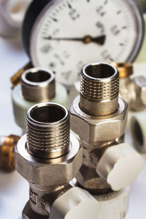 Plumbing fixtures and piping partsの写真素材