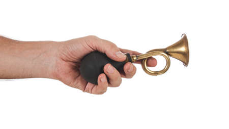 horn is isolated on a white background