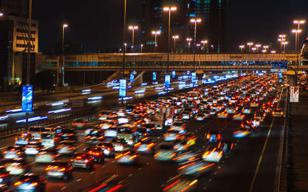 DUBAI, UAE - NOVEMBER 14: Nightlife in Dubai Marina. UAE. November 14, 2012. Dubai was the fastest developing city in the world between 2002 and 2008.のeditorial素材