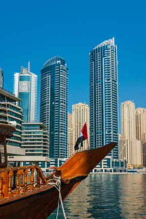 DUBAI, UAE - NOVEMBER 16: Yacht Club in Dubai Marina. UAE. November 16, 2012. Dubai was the fastest developing city in the world between 2002 and 2008.のeditorial素材