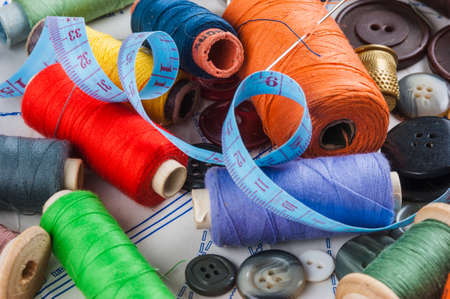 Sewing on the background pattern