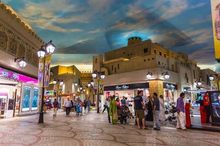DUBAI, UNITED ARAB EMIRATES - NOVEMBER 2: Battuta Mall is the most beautiful supermarket in Dubai, November 2, 2013.のeditorial素材