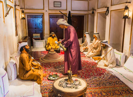 DUBAI, UAE-NOVEMBER 9, 2013: Heritage Village. It is the largest historical museum in Dubai.