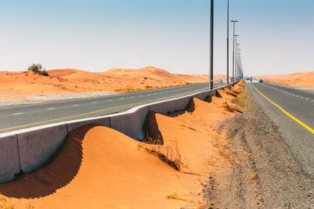 The Arabian desert on a hot sunny dayの写真素材