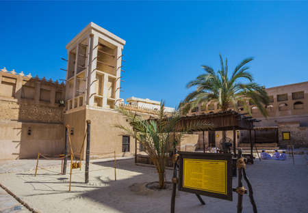 DUBAI, UAE-NOVEMBER 9, 2013: Heritage Village. It is the largest historical museum in Dubai.のeditorial素材