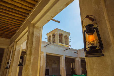 DUBAI, UAE-NOVEMBER 9, 2013: Heritage Village. It is the largest historical museum in Dubai.のeditorial素材