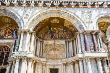 VENICE-JUNE, 26: San Marco Piazza in Venice on June, 26, 2014. San Marco Piazza is the most expensive part of the city, visiting millions a year.のeditorial素材