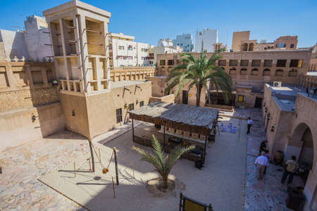 DUBAI, UAE-NOVEMBER 9, 2013: Heritage Village. It is the largest historical museum in Dubai.のeditorial素材