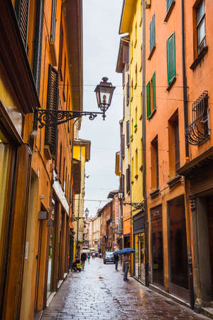 BOLOGNA, ITALY - 25 JUNE, 2014: General view of the downtown streets