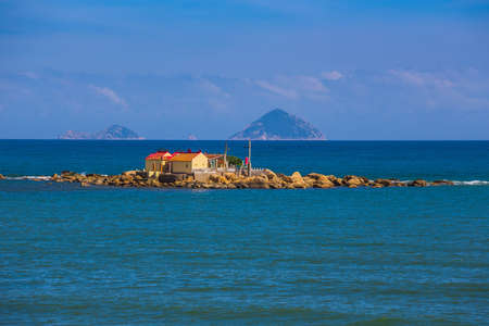 Buddhist temple on the island for fishermen