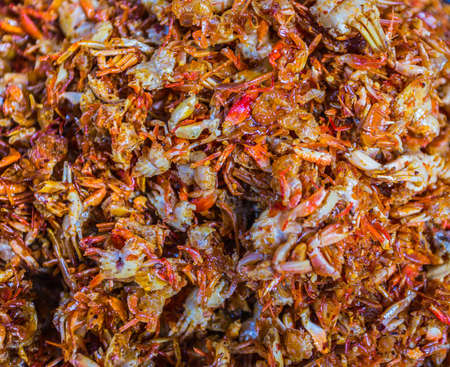 Fried Soft Shell Crab in Ho Chi Minh City Vietnamの写真素材