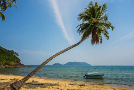 Beautiful tropical beach at island Koh Chang , Thailand.の写真素材