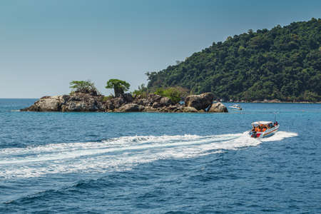Thailand. Koh Chang. March 30, 2015. Marine National Park Mu Ko Chang, established in 1982, is one of the main reserves of Thailand. It includes part of the island of Koh Chang and 45 islands (600 km2)のeditorial素材