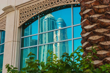 DUBAI, UAE - NOVEMBER 13: Yacht Club in Dubai Marina. UAE. November 16, 2012. Dubai was the fastest developing city in the world between 2002 and 2008.のeditorial素材