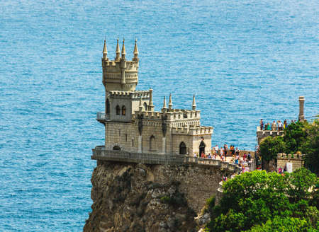 The Swallow's Nest, a castle located on the Crimeanのeditorial素材