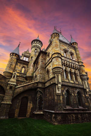 SAMARA, RUSSIA - JUNE 14, 2015: Tourist center Castle Garibaldi in the village Hryaschevka near the city of Togliatti, Samara region, Russia.のeditorial素材