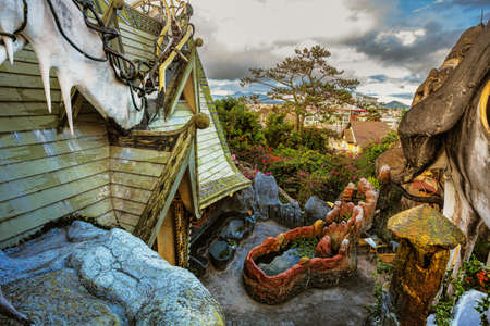 DA LAT, VIETNAM - NOV 26: Hang Nga guesthouse, popularly known as the Crazy HouseÂ on Nov 26, 2014, in Dalat, Vietnam. It is designed and constructed by Vietnamese woman architect Dang Viet Ngaのeditorial素材