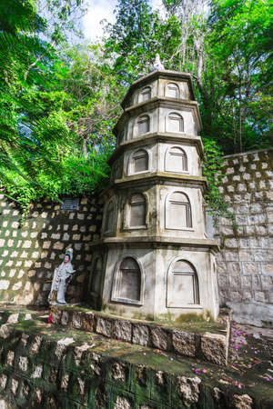 NHA TRANG, VIETNAM - Nov 2014: View of the Long Son Pagodaのeditorial素材