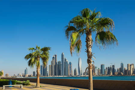 DUBAI, UAE - NOVEMBER 7: Dubai Marina. UAE. November 7, 2013. Dubai was the fastest developing city...