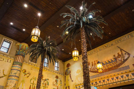 DUBAI, UNITED ARAB EMIRATES - NOVEMBER 2: Battuta Mall is the most beautiful supermarket in Dubai, November 2, 2013.のeditorial素材