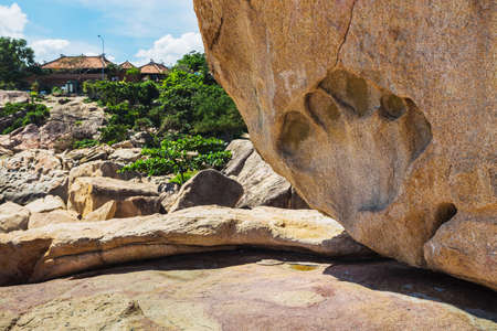 Hon Chong cape, Garden stone, Track from paw of the dragon, popular tourist destinations at Nha Trang. Vietnamの写真素材