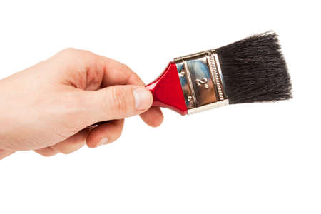 Paint brush isolated on a white backgroundの写真素材