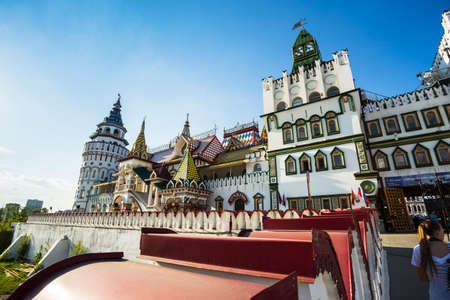 Moscow, Russia - May 8, 2016: Beautiful view of kremlin in Izmailovo, Moscow, Russiaのeditorial素材