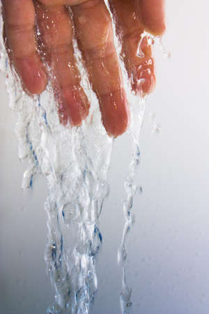 Hand wash Isolated on white backgroundの写真素材
