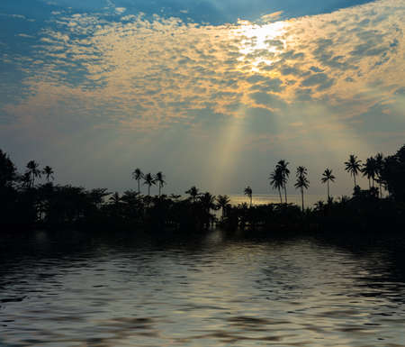 Beautiful tropical beach at island Koh Chang , Thailand.