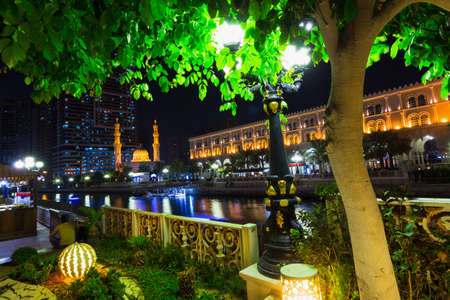 SHARJAH, UAE - OCTOBER 28: Sharjah - third largest and most populous city in United Arab Emirates, on October 28, 2013.  It is the most industrialized emirate in UAE.のeditorial素材
