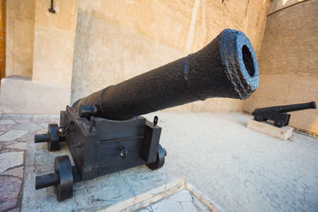 Dubai, OCT 30, 2013. Al Fahidi Fort (1787), home to the Dubai Museum and city's oldest building. Dubai, Uae.のeditorial素材