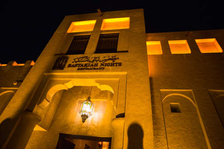 DUBAI, UAE - 8 NOVEMBER 2013: Arab Street in the old part of Dubai, UAEのeditorial素材