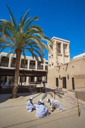 DUBAI, UAE-NOVEMBER 9, 2013: Heritage Village. It is the largest historical museum in Dubai.のeditorial素材